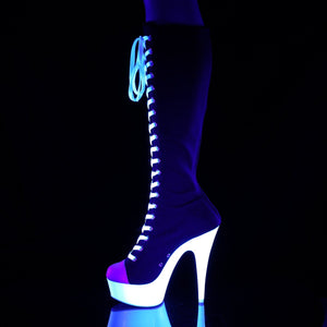 DELIGHT-2000SK-02 6" Heel Black Pole Dancing Platforms