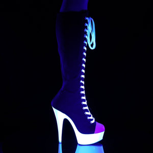 DELIGHT-2000SK-02 6" Heel Black Pole Dancing Platforms