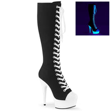 Load image into Gallery viewer, DELIGHT-2000SK-02 6&quot; Heel Black Pole Dancing Platforms