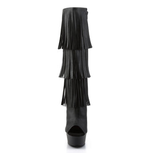 DELIGHT-2019-3 Pleaser 6" Heel Black Pole Dancing Platforms