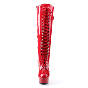 DELIGHT-2023 Pleaser 6 Inch Heel Red Pole Dancing Platforms