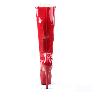 DELIGHT-2023 Pleaser 6 Inch Heel Red Pole Dancing Platforms