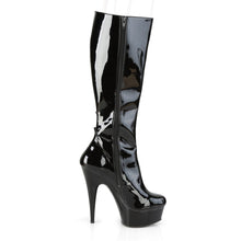 Load image into Gallery viewer, DELIGHT-2047 6 Inch Heel Black Patent Pole Dancing Platforms