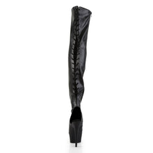 Load image into Gallery viewer, DELIGHT-3017 Pleaser 6 Inch Heel Black Pole Dancer Platforms