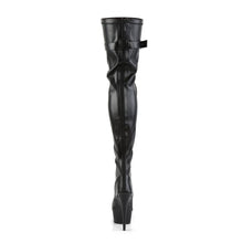 Load image into Gallery viewer, DELIGHT-3025 Pleaser 6 Inch Heel Black Pole Dancer Platforms