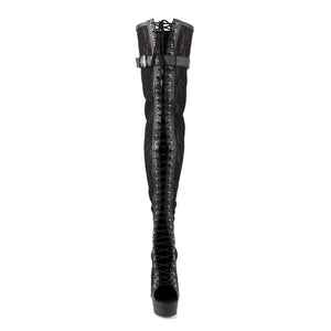 DELIGHT-3025ML Pleaser 6" Heel Black Pole Dancing Platforms