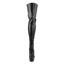 Load image into Gallery viewer, DELIGHT-3063 Pleaser 6 Inch Heel Black Pole Dancer Platforms