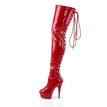 Load image into Gallery viewer, DELIGHT-3063 Pleaser 6 Inch Heel Red Pole Dancing Platforms