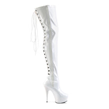 Load image into Gallery viewer, DELIGHT-3063 6 Inch Heel White Patent Pole Dancing Platforms