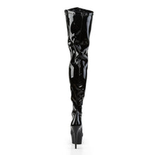 Load image into Gallery viewer, DELIGHT-4000 6&quot; Heel Black Stretch Patent Pole Dancer Boots