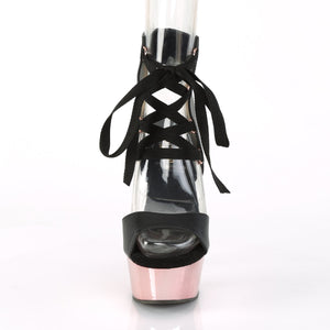 DELIGHT-600-14 Pleaser 6" Heel Black Pole Dancing Platforms