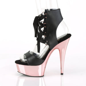 DELIGHT-600-14 Pleaser 6" Heel Black Pole Dancing Platforms