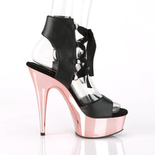 Load image into Gallery viewer, DELIGHT-600-14 Pleaser 6&quot; Heel Black Pole Dancing Platforms