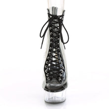 Load image into Gallery viewer, DELIGHT-600-34 6&quot; Heel Clear Black Pole Dancing Platforms