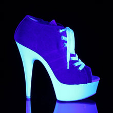 Load image into Gallery viewer, DELIGHT-600SK-01 6&quot; Denim Blue Canvas Pole Dancer Platforms