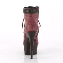 Load image into Gallery viewer, DELIGHT-600TL-02 6 Inch Burgundy Nubuck Pole Dancer Platform