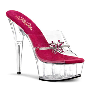 DELIGHT-601-10 Sexy Clear Pole Dancing Shoes