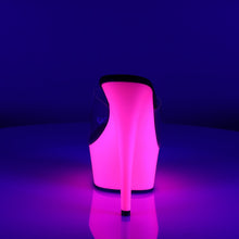 Load image into Gallery viewer, DELIGHT-601UV 6&quot; Heel Clear Neon Pink Pole Dancing Platforms