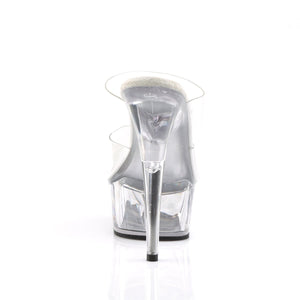 DELIGHT-602 Pleaser 6 Inch Heel Clear Pole Dancing Platforms