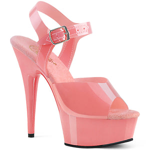 DELIGHT-608N Pleaser 6" Heel Baby Pink Pole Dancer Platforms