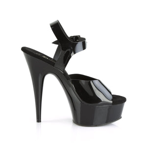 DELIGHT-608N Pleaser 6" Heel Black Pole Dancing Platforms