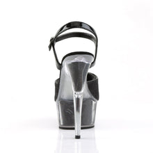 Load image into Gallery viewer, DELIGHT-609-5G 6&quot; Heel Black Glitter Pole Dancing Platforms