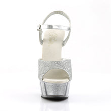 Load image into Gallery viewer, DELIGHT-609-5G 6&quot; Heel Silver Glitter Pole Dancing Platforms