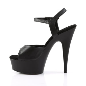 DELIGHT-609 Pleaser 6 Inch Heel Black Pole Dancing Platform