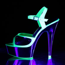 Load image into Gallery viewer, DELIGHT-609NC 6&quot; Heel Neon Green Pole Dancing Platforms