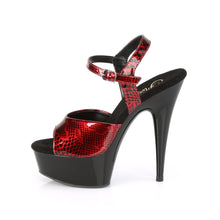 Load image into Gallery viewer, DELIGHT-609SP 6&quot; Heel Red Snake Print Pole Dancing Platforms