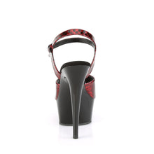 Load image into Gallery viewer, DELIGHT-609SP 6&quot; Heel Red Snake Print Pole Dancing Platforms