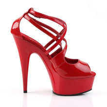 Load image into Gallery viewer, DELIGHT-612 Pleaser 6 Inch Heel Red Pole Dancing Platforms