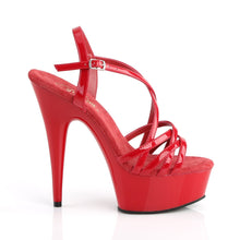 Load image into Gallery viewer, DELIGHT-613 Pleaser 6 Inch Heel Red Pole Dancing Platforms