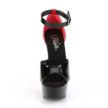 Load image into Gallery viewer, DELIGHT-617 6 Inch Heel Black and Red Pole Dancing Platforms