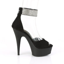 Load image into Gallery viewer, DELIGHT-625 Pleaser 6 Inch Heel Black Pole Dancing Platform