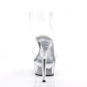 DELIGHT-633 Pleaser 6 Inch Heel Clear Pole Dancing Platforms