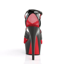 Load image into Gallery viewer, DELIGHT-652 6 Inch Heel Black and Red Pole Dancing Platforms