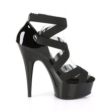 Load image into Gallery viewer, DELIGHT-657 Pleaser 6 Inch Heel Black Pole Dancing Platforms