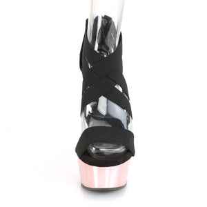 DELIGHT-669 Pleaser 6 Inch Heel Black Pole Dancing Platforms