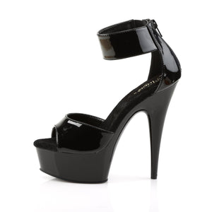 DELIGHT-670-3 Pleaser 6" Heel Black Pole Dancing Platforms