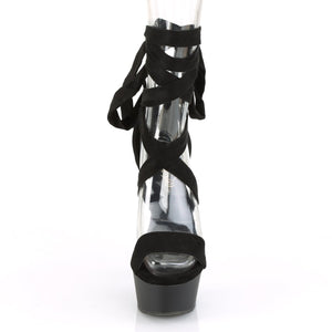 DELIGHT-671 Pleaser 6 Inch Heel Black Pole Dancing Platform