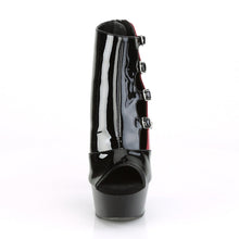 Load image into Gallery viewer, DELIGHT-681 6 Inch Heel Black and Red Pole Dancing Platforms