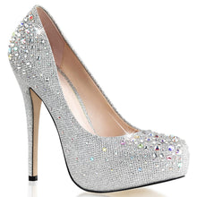 Load image into Gallery viewer, DESTINY-06R Fabulicious 5 Inch Heel Silver Glitter Sexy Shoe