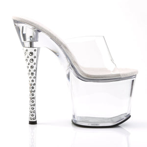 DIAMOND-701 Pleaser 7 Inch Heel Clear Pole Dancing Platforms