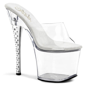 DIAMOND-701 Pleaser 7 Inch Heel Clear Pole Dancing Platforms