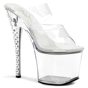 DIAMOND-702 Pleaser 7 Inch Heel Clear Pole Dancing Platforms