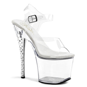 DIAMOND-708 Pleaser 7 Inch Heel Clear Pole Dancing Platforms