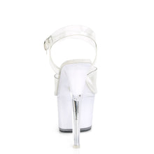 Load image into Gallery viewer, DISCOLITE-708 7&quot; Clear and White Glow Pole Dancer Platforms