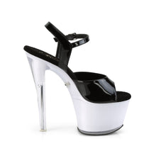 Load image into Gallery viewer, DISCOLITE-709 7&quot; Black and White Glow Pole Dancer Platforms