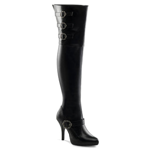 DIVA-3006X Funtasma 3" Heel Black Wide Width Knee High Boots